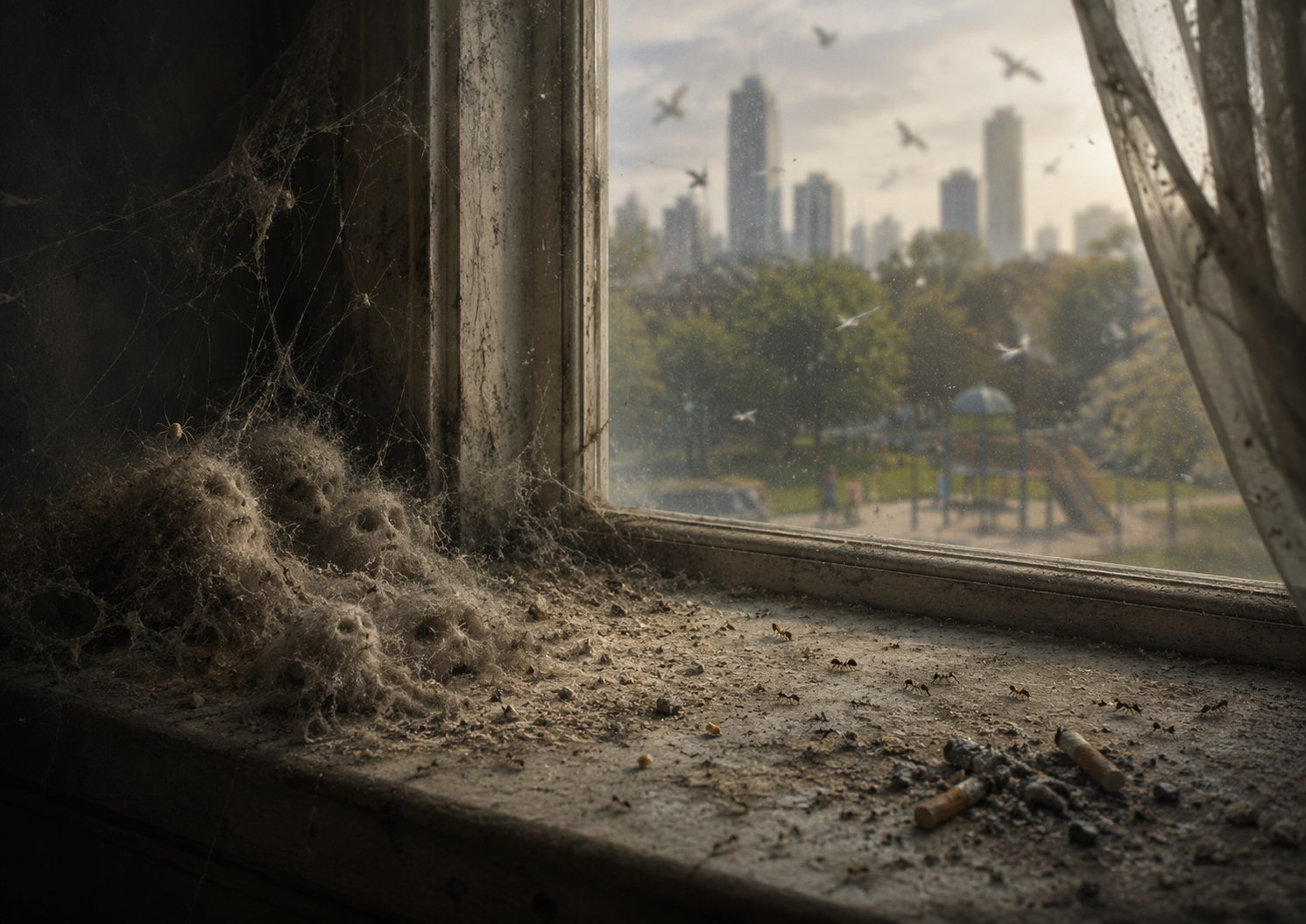 Dust on a windowsill is a poem about self reflection and how it sometimes feel to exist in this world, at least for me it does.